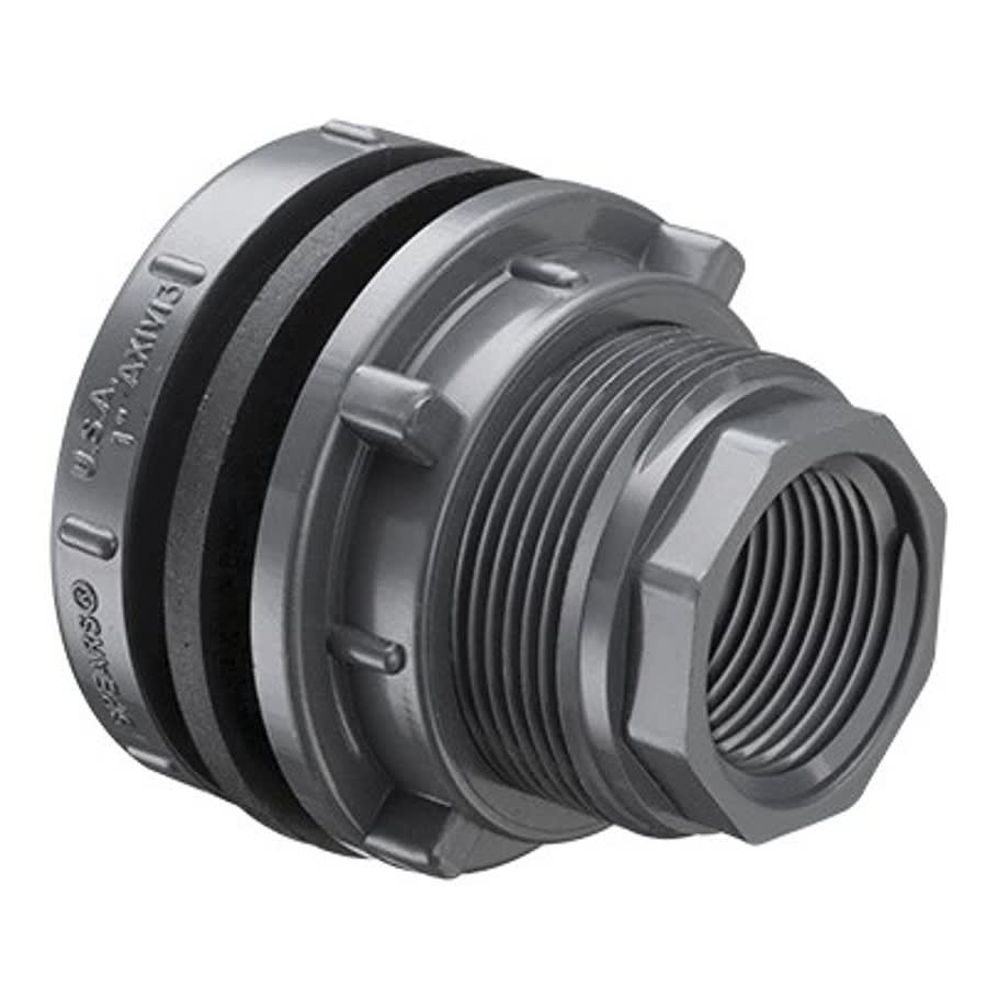Tank Adapter, 4 in, Socket x FNPT, SCH 80/XH, PVC