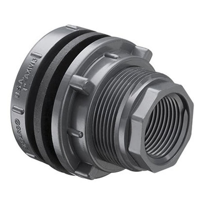 Tank Adapter, 1 in, Socket x FNPT, SCH 80/XH, PVC