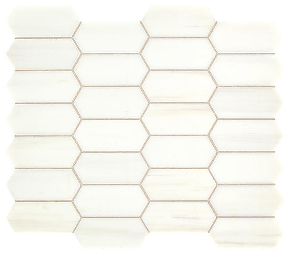 Marble Contempo White Hexagon 2X4 Honed