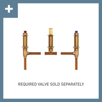 Belfield Deck Mounted Roman Tub Filler Trim with Metal Lever Handles