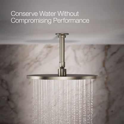 Contemporary Round 12" Single Function 2.5 GPM Rainhead with MasterClean Sprayface and Katalyst Air-Induction Technology