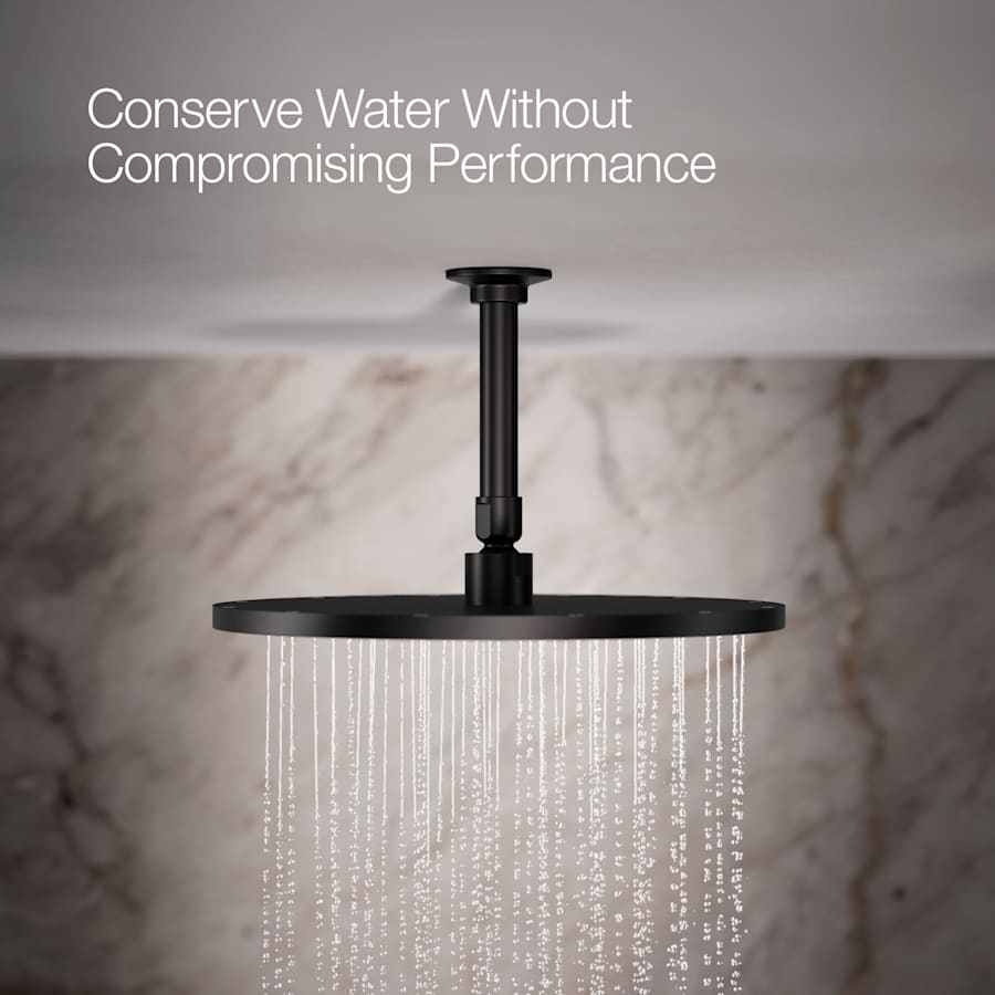 Contemporary Round 12" Single Function 2.5 GPM Rainhead with MasterClean Sprayface and Katalyst Air-Induction Technology