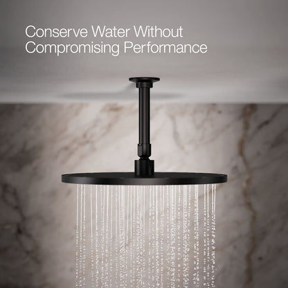 Contemporary Round 12" Single Function 2.5 GPM Rainhead with MasterClean Sprayface and Katalyst Air-Induction Technology