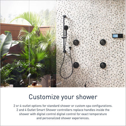 Smart Shower 4-Outlet Digital Shower Controller with 3/4" Connections and Wifi Technology