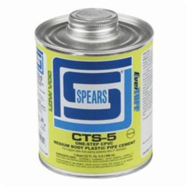 CTS-5 Medium Body Cement, 1 qt, Yellow, For CPVC