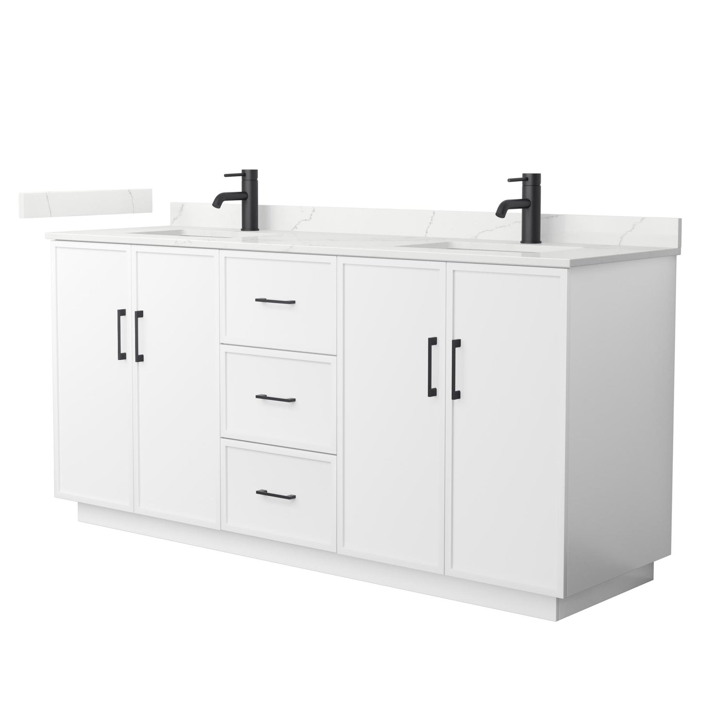 Elan Double Bathroom Vanity with Toe Kick - 72W x 35H x 22D