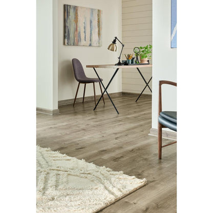 Defense+ Smoky Eiffel Oak 14 mm T x 7.4 in. W Waterproof Laminate Wood Flooring (17.2 sqft/case)