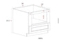 Microwave Base Cabinet- 30"W x 34- 1/2"H x 24"D