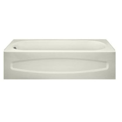 New Salem 60" Enameled Steel Soaking Bathtub with Left Hand Drain