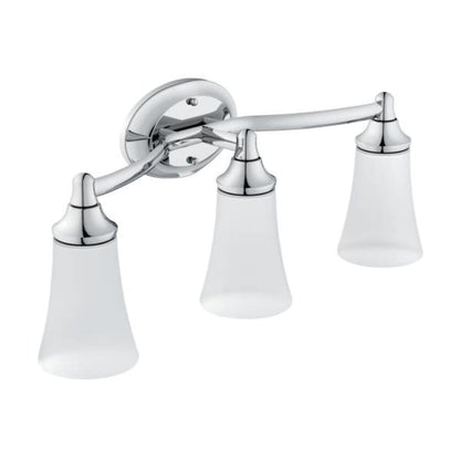 3 Light Bathroom Sconce with Frosted Shades from the Eva Collection