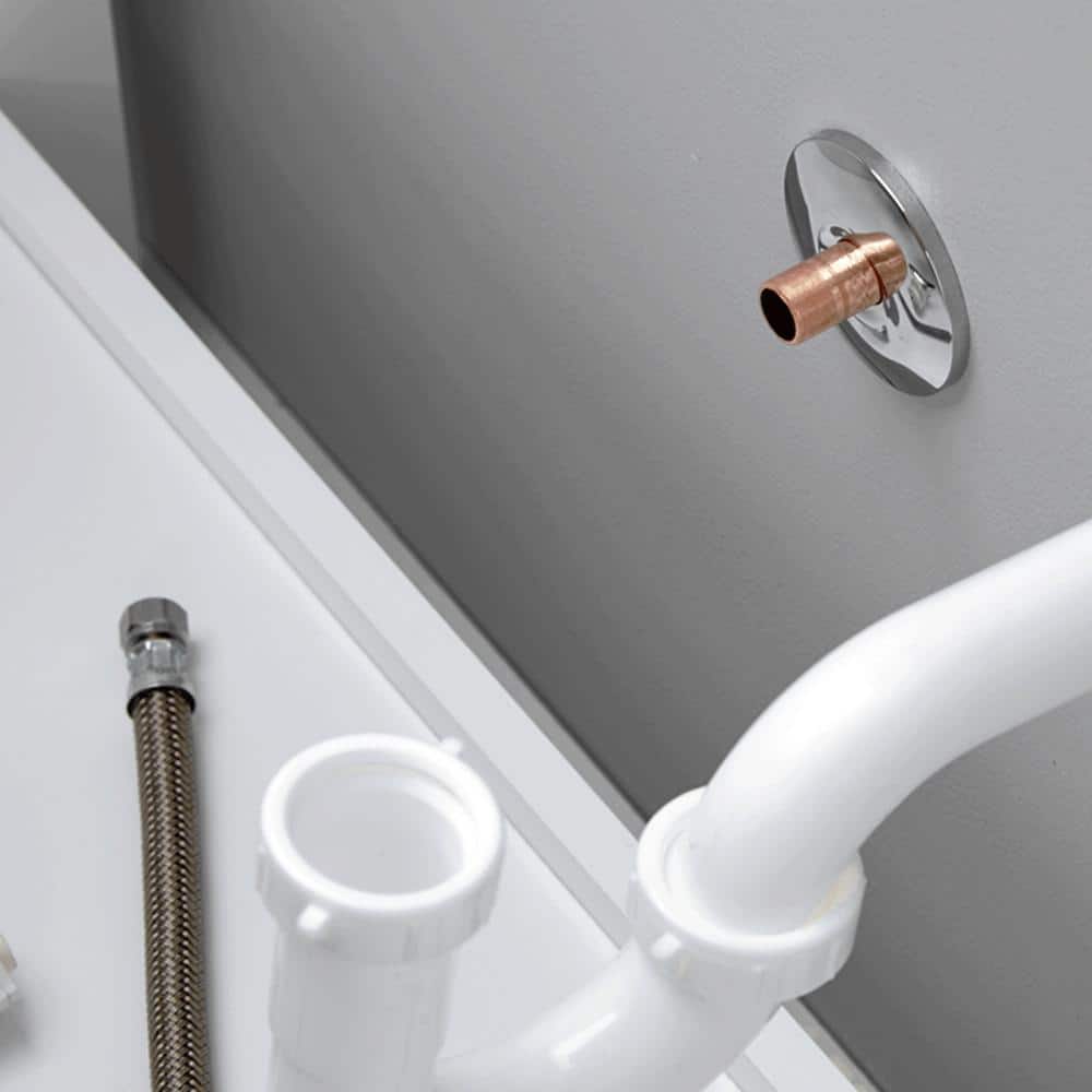 3/8 in. Compression x 1/2 in. FIP x 20 in. Braided Polymer Faucet Supply Line