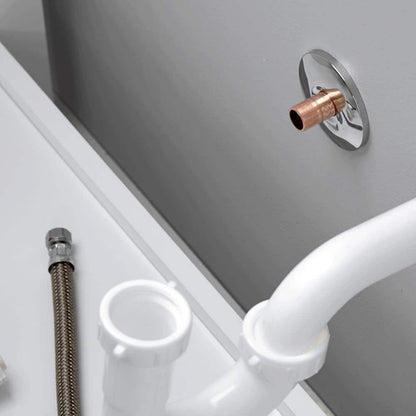 3/8 in. Compression x 1/2 in. FIP x 20 in. Braided Polymer Faucet Supply Line