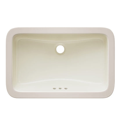 Norris 21" Rectangular Vitreous China Undermount Bathroom Sink with Overflow