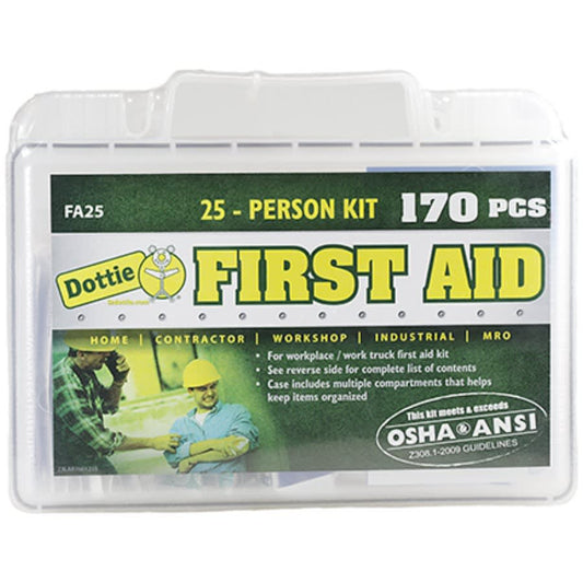 First Aid Kit, 251 Components, Polypropylene Case