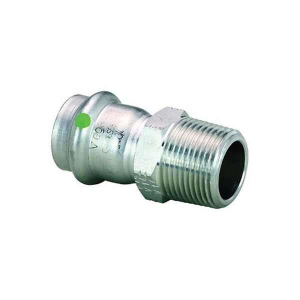 Male Adapter, 1 in, Press x MNPT, 316/316L Stainless Steel