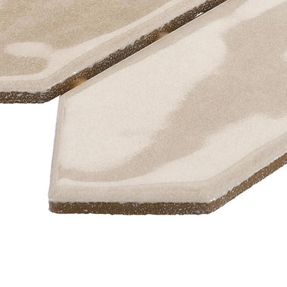 Studio Haven Almond Rectangle, Handcrafted 4X12 Glossy