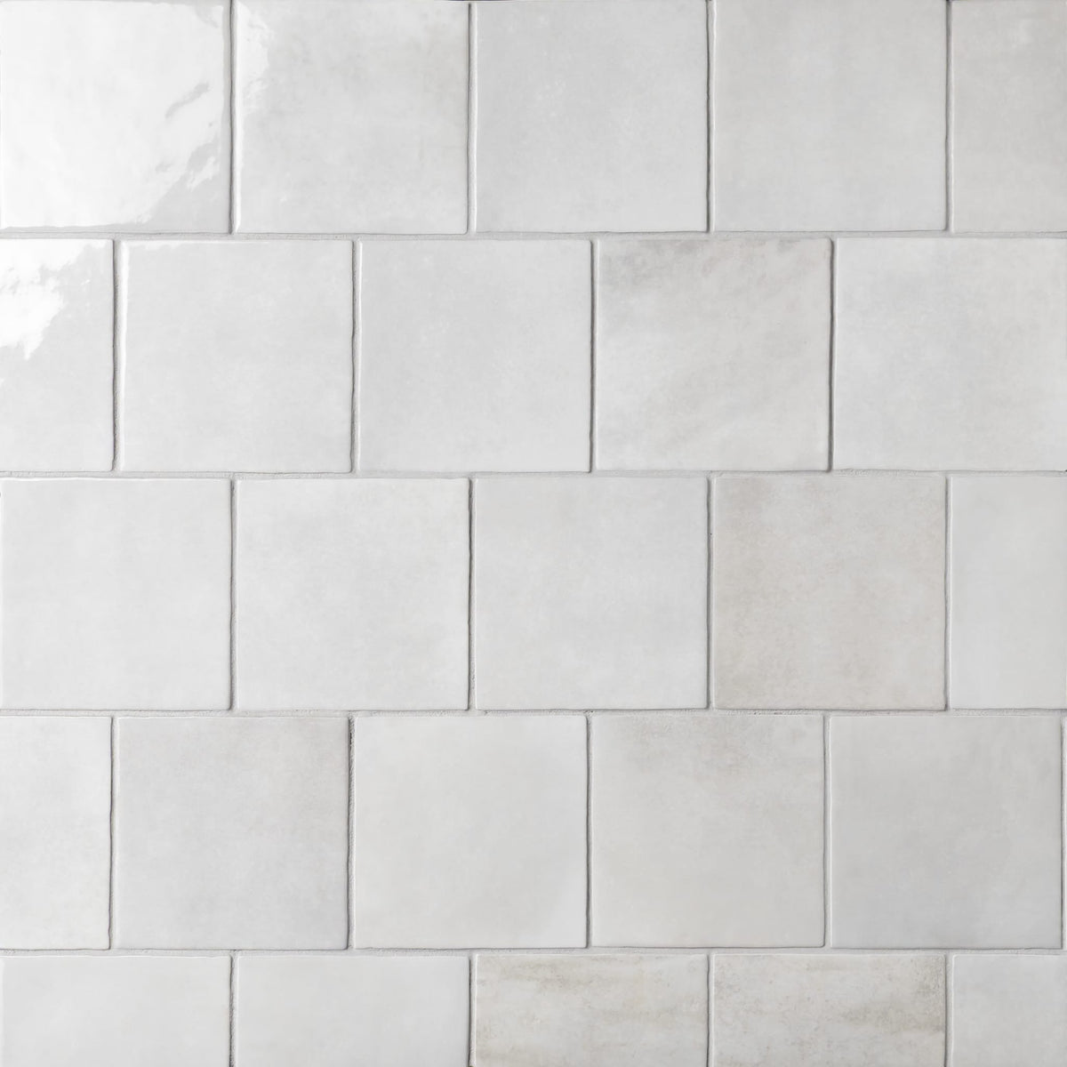 Cloé 5" x 5" Glossy Ceramic Tile in Loire