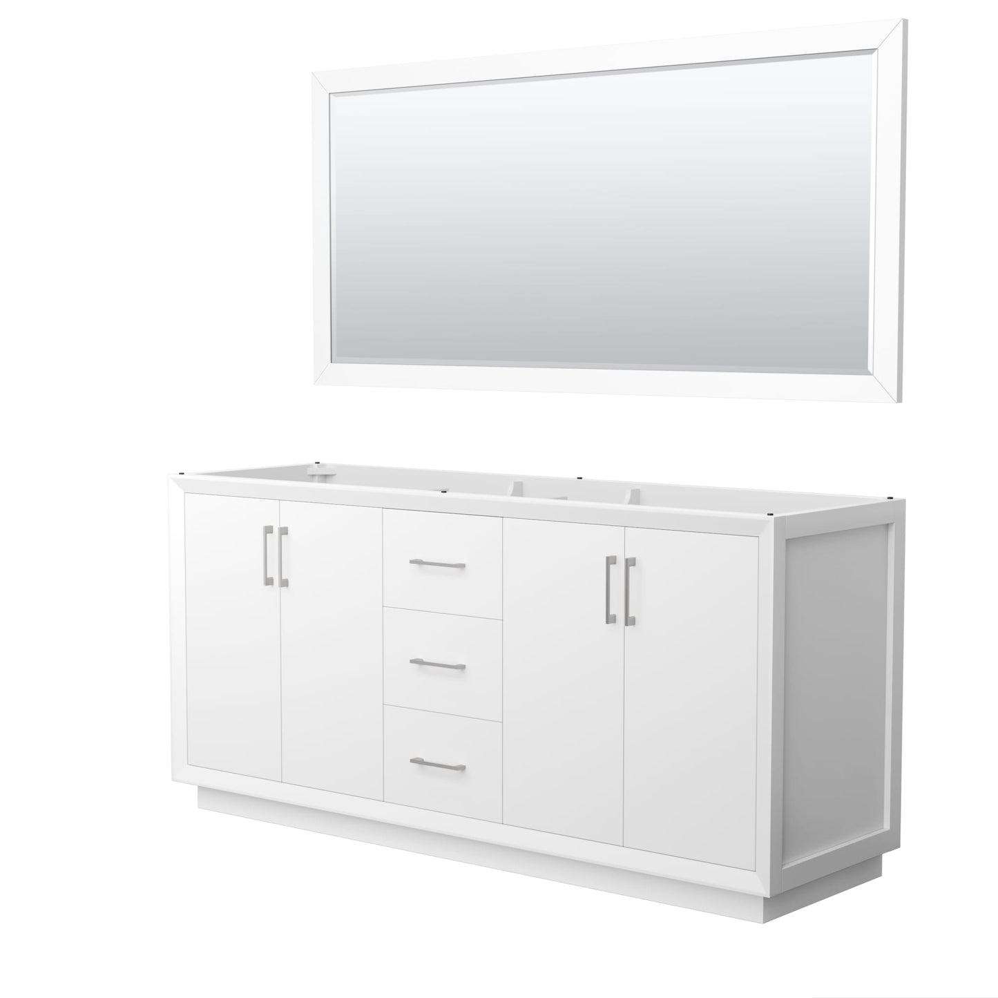 Strada Double Bathroom Vanity - 71W x 34.25H x 21.75D