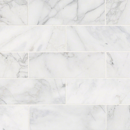 Calacatta Cressa Marble Subway Tile 4x12