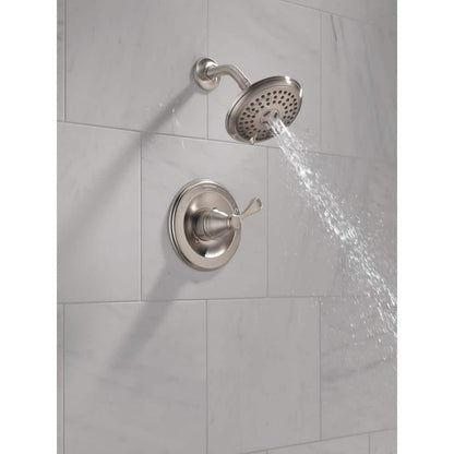 Porter Rough-in Valve Included Single-Handle 3-Spray Shower Faucet 1.75 GPM in Brushed Nickel