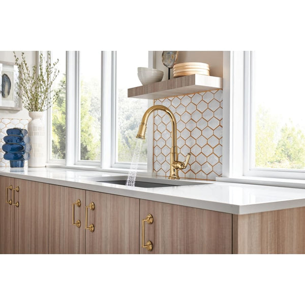 Rook 1.8 GPM Single Hole Pull Down Kitchen Faucet with MagneDock - Limited Lifetime Warranty