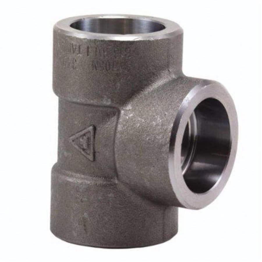 Tee, 3 in, Socket Weld, SCH 80/XH, Forged Steel, 3000 lb