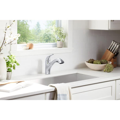 Jolt Kitchen Faucet, Deck Mount, ADA, 1 Lever Handle, 1-Hole, Polished Chrome