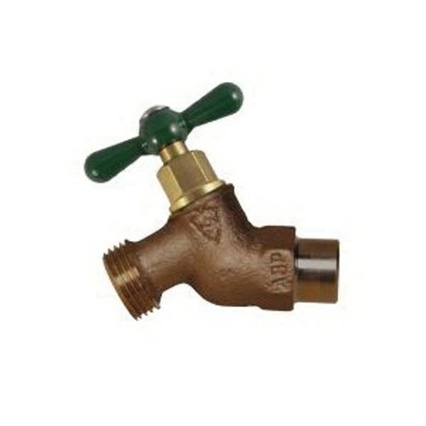 Hose Bibb, 1/2 or 3/4 in Inlet, C or Fitting, Rough Bronze