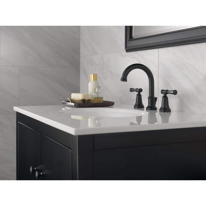 Chamberlain 8 in. Widespread 2-Handle Bathroom Faucet in Matte Black