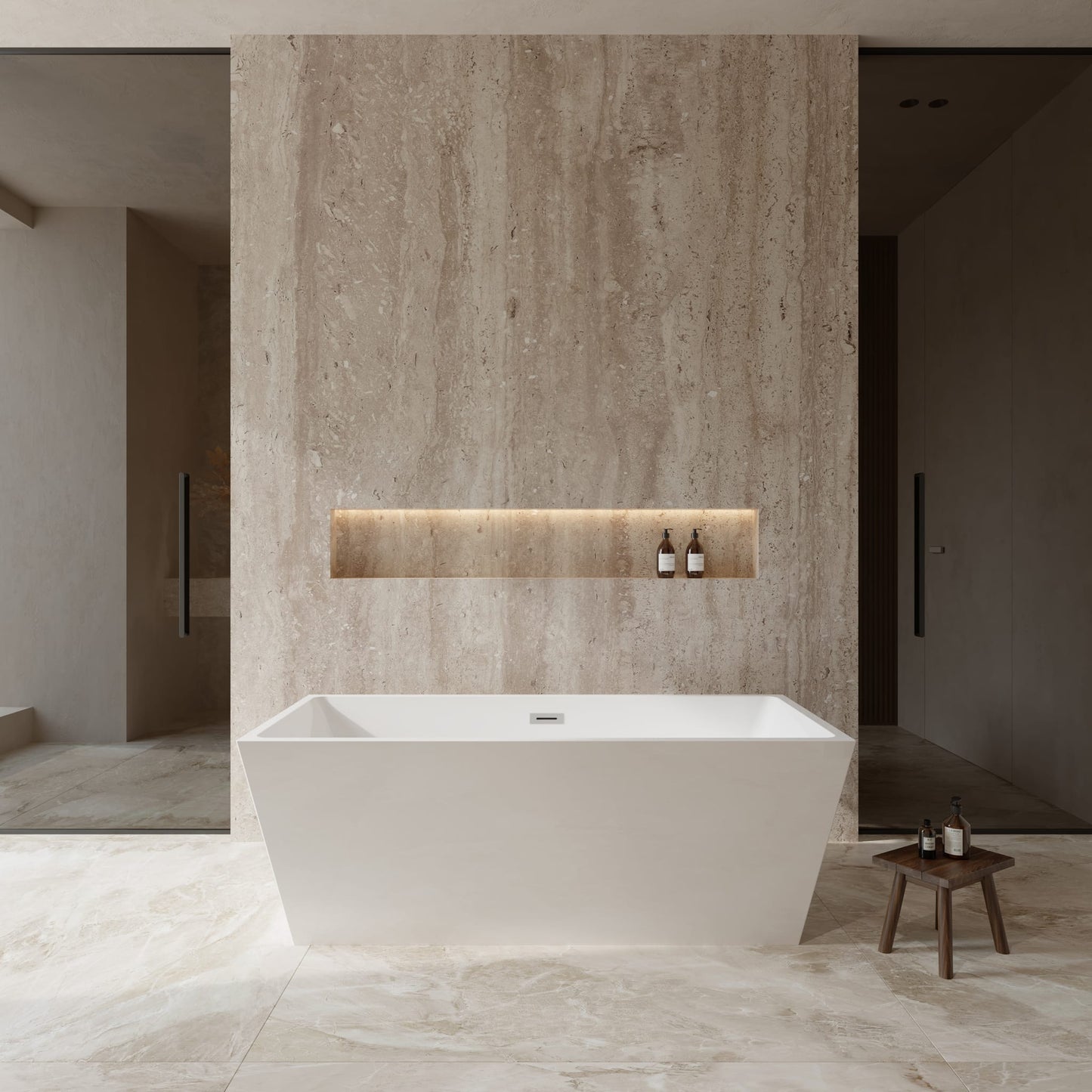 Sara Freestanding Bathtub - 67W x 23.5H x 31.5D