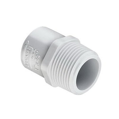 Male Adapter, 1-1/4 x 1 in, Socket x MNPT, SCH 40/STD, PVC