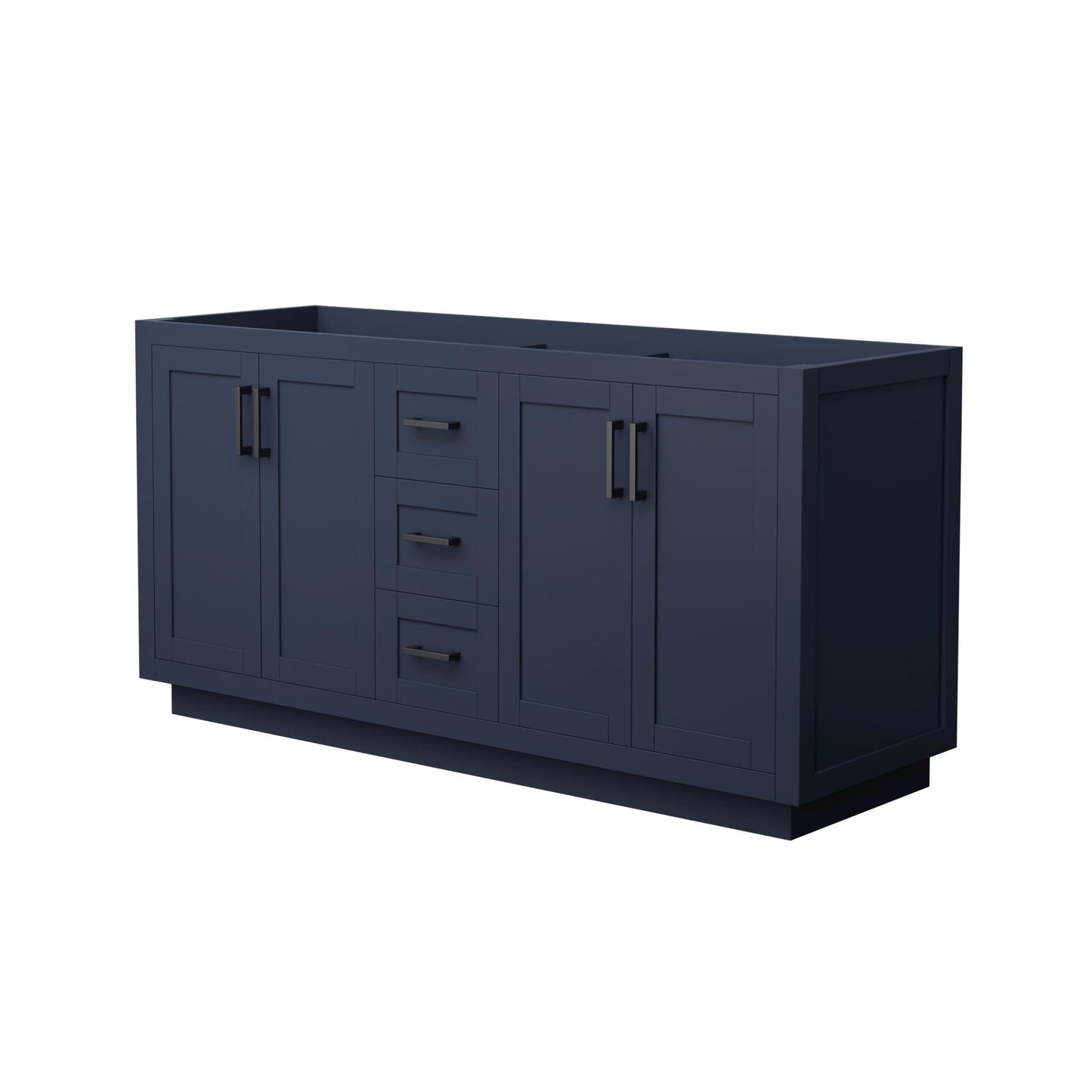 Miranda Double Bathroom Vanity - 65.25W x 33H x 21.75D