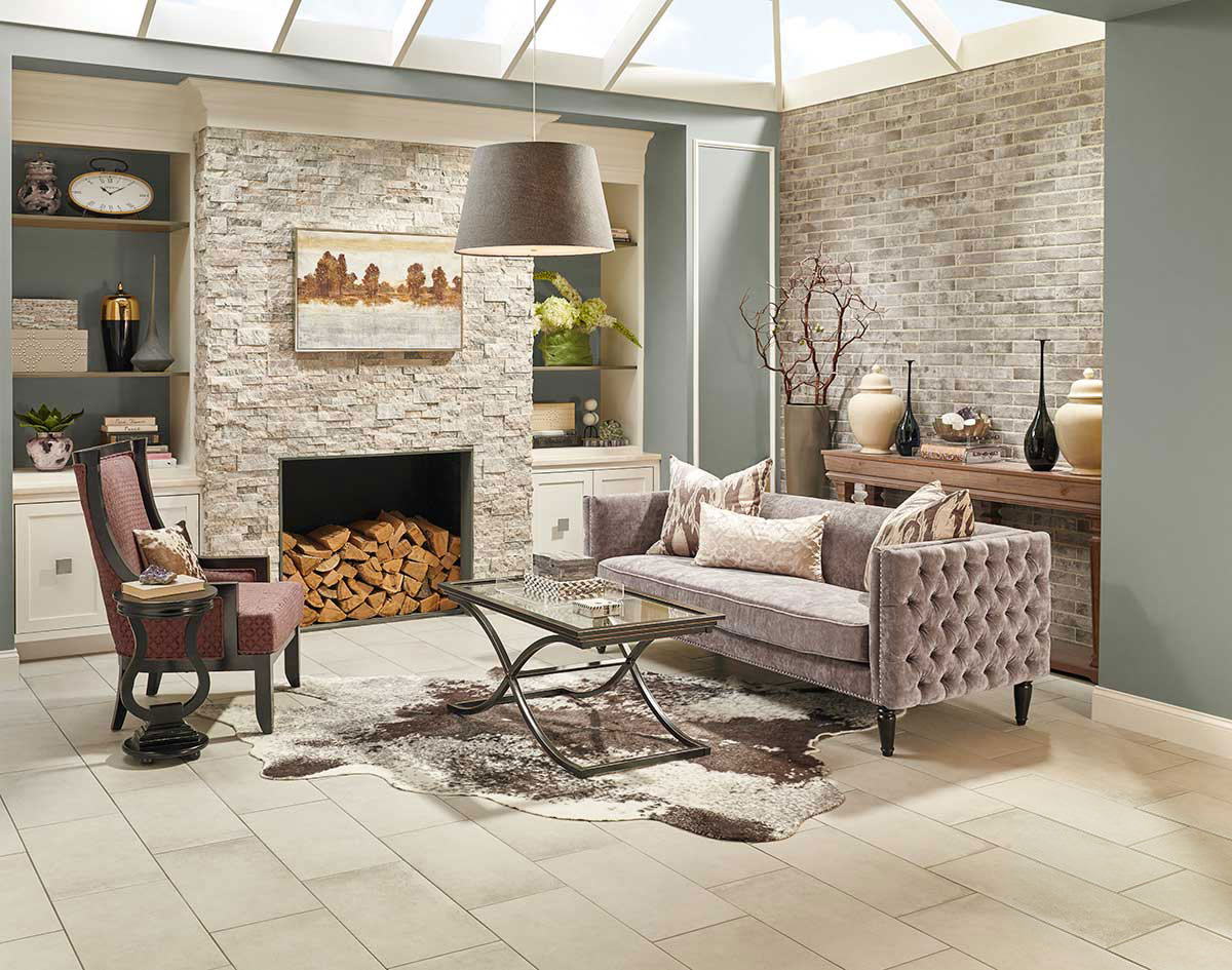 Brickstone Taupe Porcelain Tile