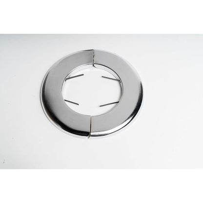 F&C Split Ring Escutcheon, 3-1/8 in OD, Polished Chrome