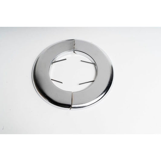 F&C Split Ring Escutcheon, 3-1/8 in OD, Polished Chrome