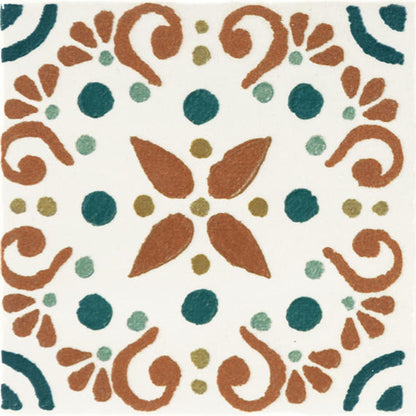 Cotto Revival Valencia Square, Handcrafted 4X4 Glossy