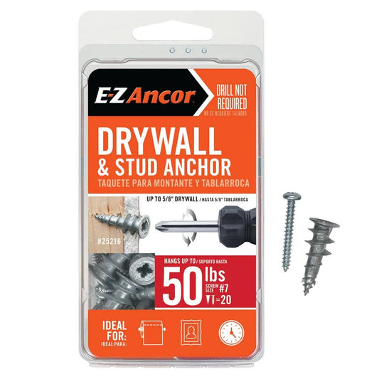 Stud Solver 50 lbs. Drywall and Stud Anchors (20-Pack)