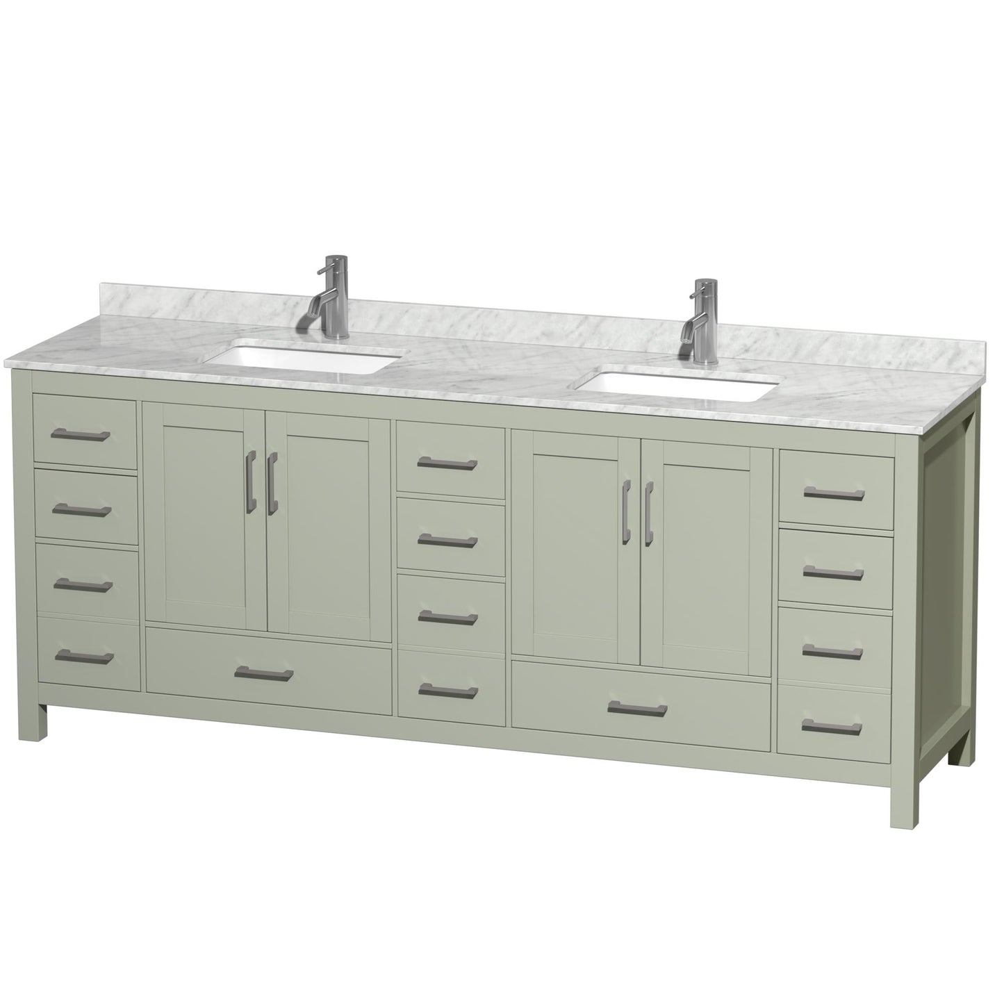 Sheffield Double Bathroom Vanity - 84W x 35H x 22D