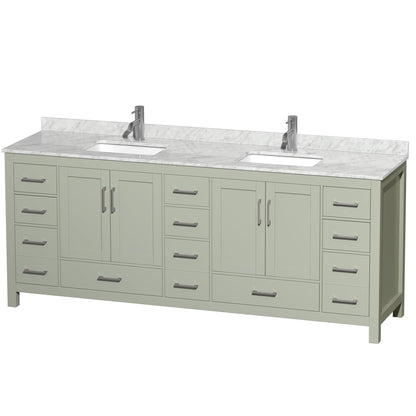 Sheffield Double Bathroom Vanity - 84W x 35H x 22D