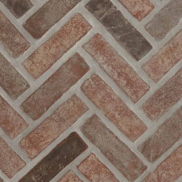 Noble Red® Clay Brick Herringbone 2..5