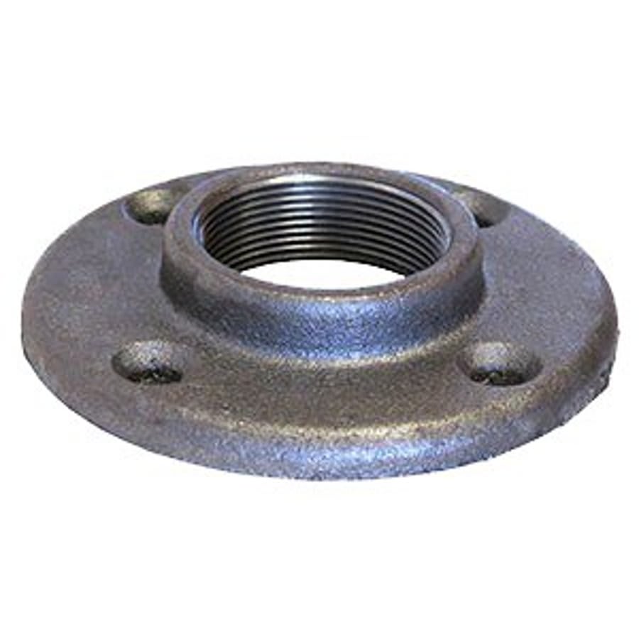Floor Flange, 1-1/2 in, FNPT, 4-1/2 in OD, 4 Bolt Holes, 125 lb, Malleable Steel