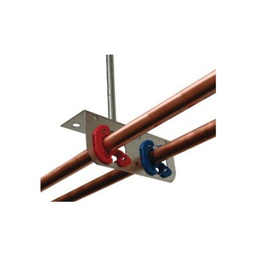 Dual Line Support Bracket, 25 lb, Cold Rolled Steel, Galvanized