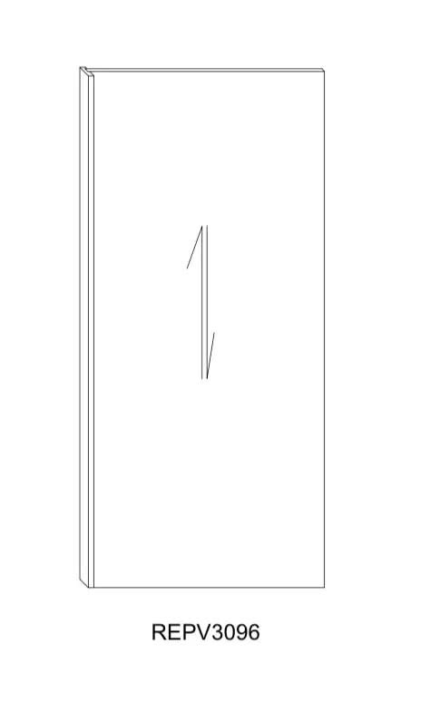 Refrigerator End Panel- 1- 1/2"W * 96"H * 30"D