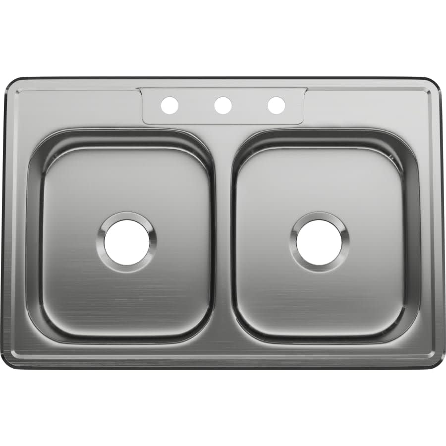 Bealeton 33" Drop In Double Basin Stainless Steel Kitchen Sink