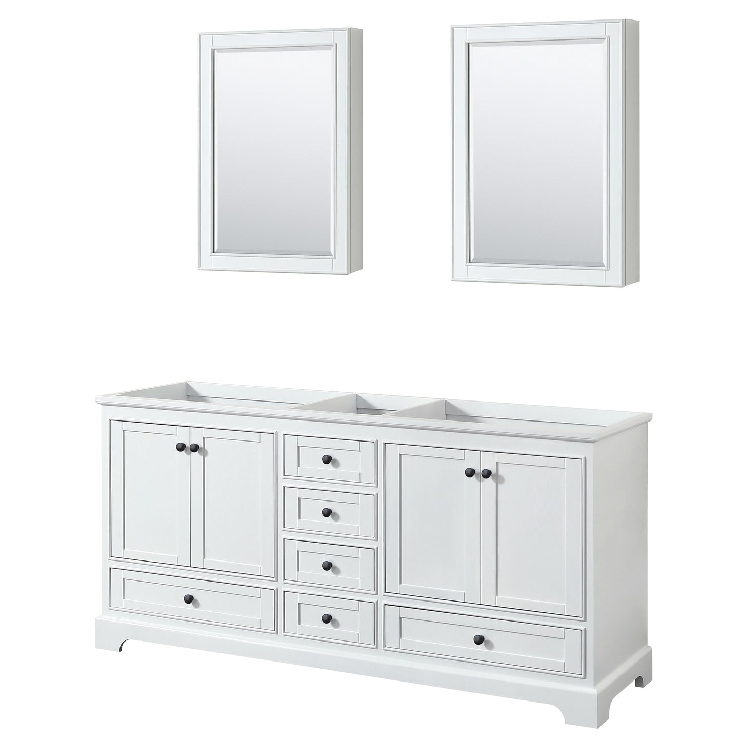 Deborah Double Bathroom Vanity - 71W x 34.25H x 21.5D