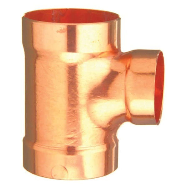 DWV Sanitary Tee, 2 x 1-1/2 x 1-1/2 in, C, Copper
