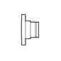 Flange Adapter, 4 in, Groove x Flange, CPVC, SCH 80/XH