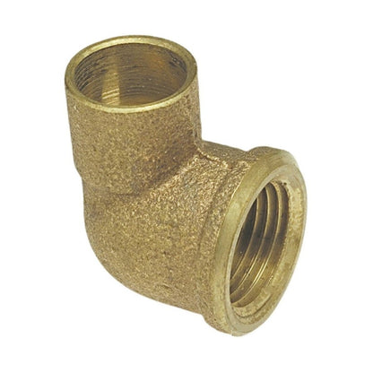 90 deg Elbow, 2 in, C x FNPT, Copper