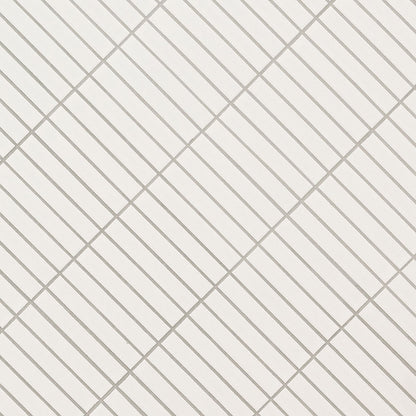 White Matte 1x6 Stack Pattern