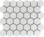 MG WHITE 12X12 MOS. HEXAGON 2X2